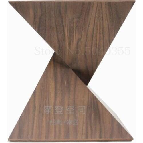 Nordic solid wood coffee table logs simple modern small apartment model room living room furniture coffee table creative side