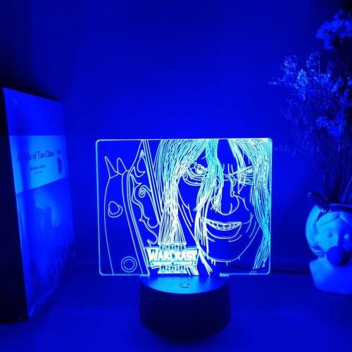 Warcraft the Frozen Throne Game Lamp 3D LED RGB Flashing Night Lights Cool Gifts for Gaming Friend Room Desk Table Decoration