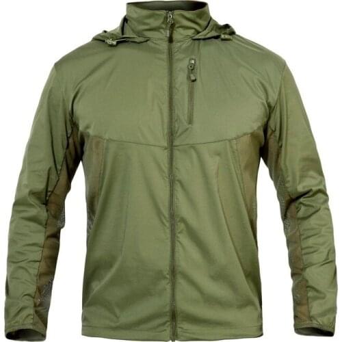 Outdoor Lightweight Military Tactical Hiking Fishing Skin Jackets Man Waterproof Elasticity Hoody Jackets Breathable Outwear