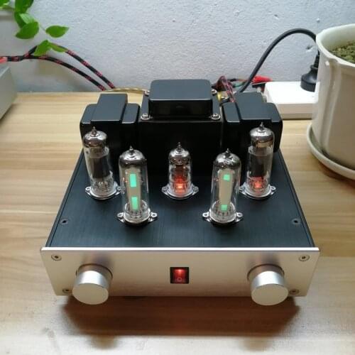Amplifier 6P1 / 6P14 / 6P15 single-ended Class A tube HIFI fever-level hand-made power amplifier, the sound level is clear