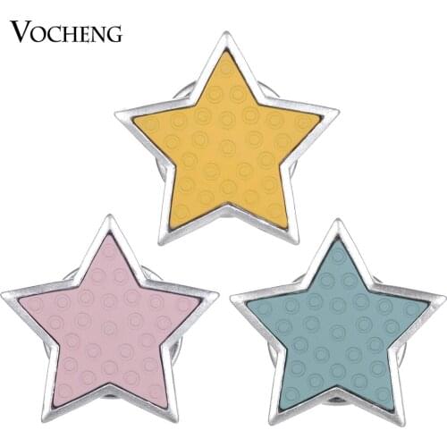 Vocheng Ginger Snaps 5 Colors Stars Interchangeable snap button Jewelry Vn-1836