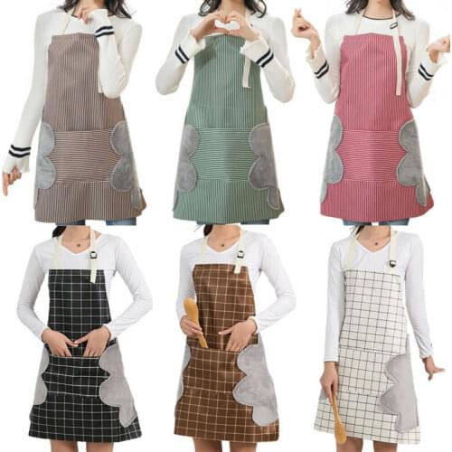Waterproof Apron Lady Women Men Adjustable Sleeveless High-grade Kitchen Apron For Cooking Baking Restaurant Pinafore