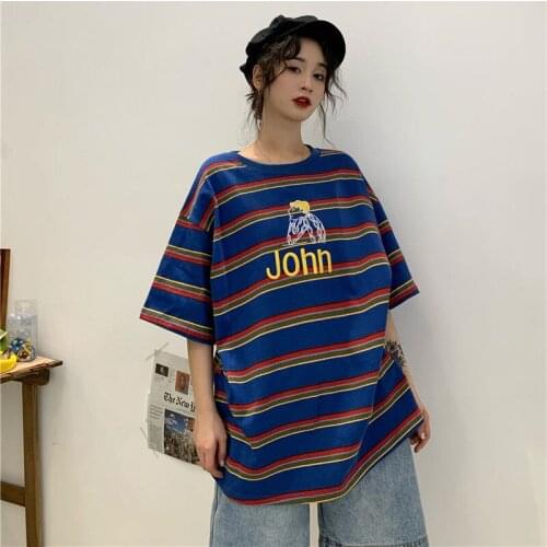 Streetwear Ladies E-girl Top T-shirts Harajuku Clothes y2k clothing vintage Summer sexy Female Tee Aesthetic Loose Women T-shirt