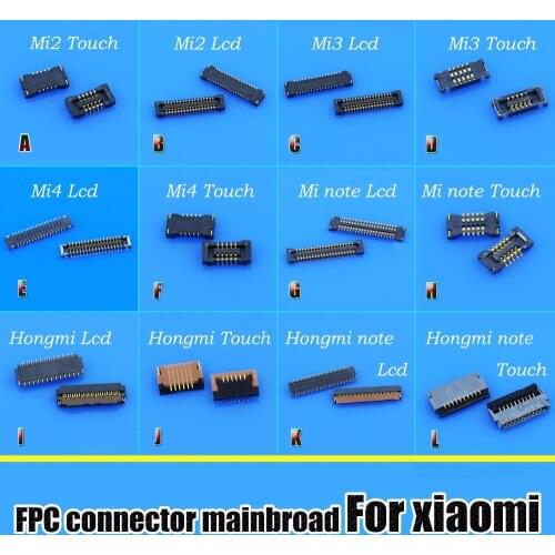 LCD Display / Touch Screen Digitizer FPC Plug Connector for Motherboard Mainboard Repair for xiaomi for hongmi for redmi 1s mi4