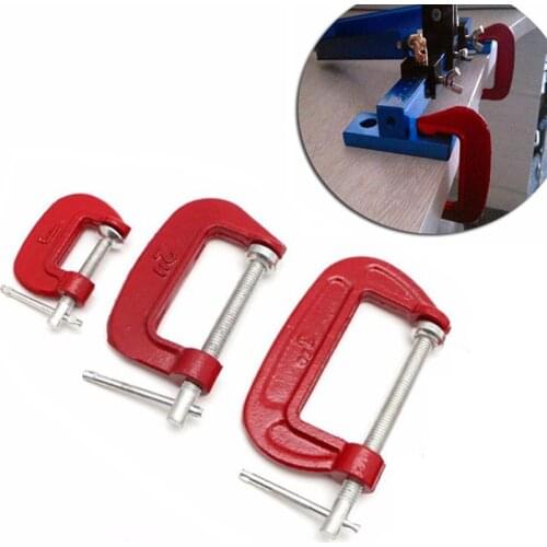 1-3inch Woodworking C-clamp G-clamp Heavy Duty Metal Carpenter Handyman Vise Grip Woodworking Tool
