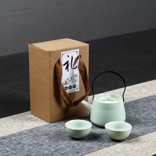 1 Pot and 2 Cups Tea Sets Travel Kung Fu Teaware Chinese Teapot Mugs Drinkware