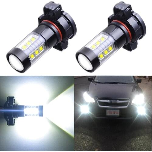 2PCS PSX24W H16 5202 H7 H11 H3 H8 Super Bright LED Car Front Driving Lights Fog lamps Bulb Auto Front HeadLamp Headlight
