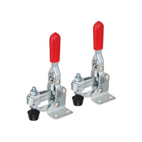 2pcs Vertical Quick-Release Antislip Toggle Clamp 48Kg/110lb Capacity 101A