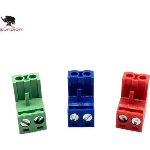 20PCS HT5.08 2pin Terminal plug type 300 V 10A KF2EDGK 5.08mm pitch PCB connector terminal block 3D printer parts