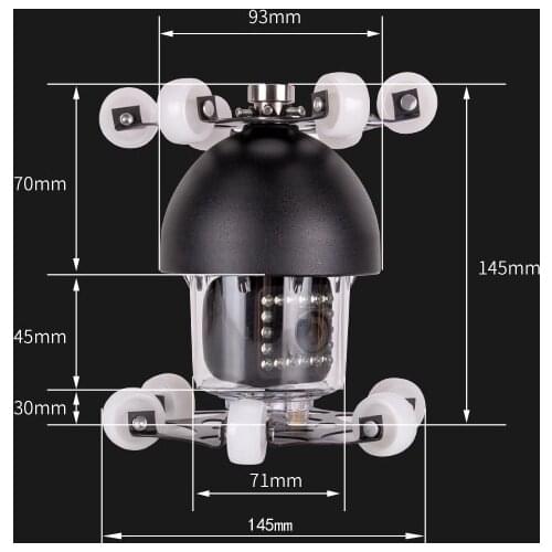 360degree panning camera with pulley the accessories of fish finder Only Fit WP70 WP90 WP9600 underwater fishing camera