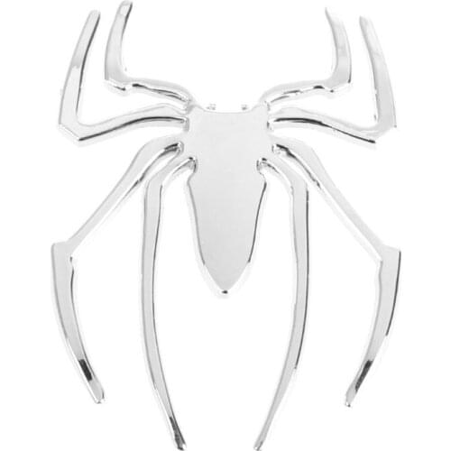 3D Car Sticker HOT Universal Metal Spider Emblem Motor Decal Ornament