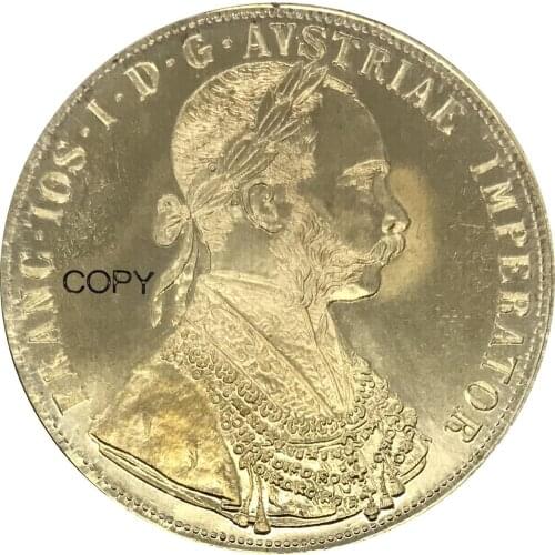 Austrian 4 Ducat Franz Joseph I 1912 Gold coin Brass Metal Copy Coin Commemorative COINS