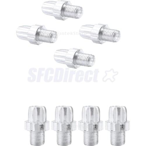 8Pcs Aluminum Bike Brake Handle Adjustment Screws Bike Accessories Silver