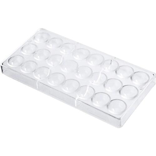 Promotion! 24 Holes Semi Sphere Chocolate Mould Polycarbonate Chocolate Bar Mold Half Ball Candy Maker Mold Bakeware