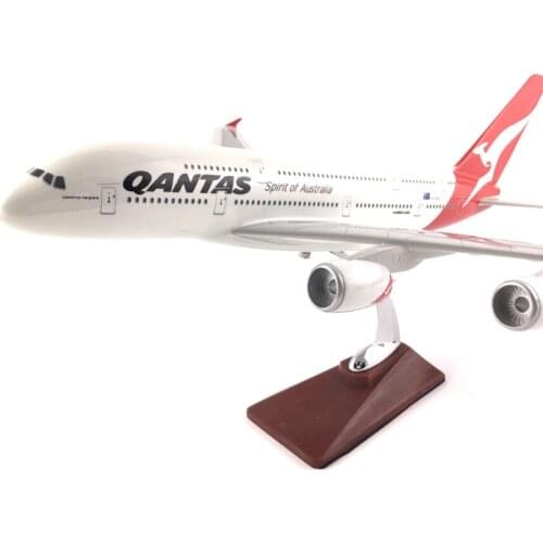 AUSTRALIA AIRLINES AIR PASSENGER PLANE A380 QANTAS AIRCRAFT MODEL MODEL PLANE SIMULATION 45CM ALLOY CHRISTMAS TOYS GIFTS
