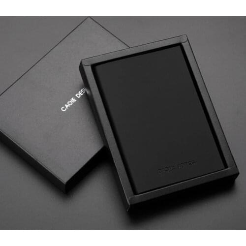 Small A7 A5 Notebook and Journal Office Diary Notepad Blank Line Agenda Planner Organizer Black Daily Note Book Soft Sketchboo
