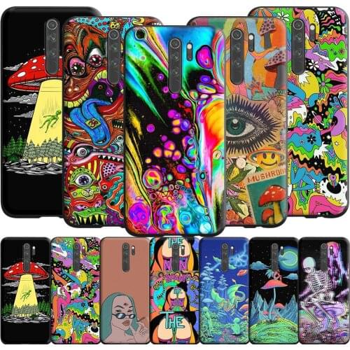 Colourful Psychedelic Trippy Art Case for Redmi Note 9s 9 8 7 10 10s 10T K40 9T 9C 9A 10X Pro Prime NFC