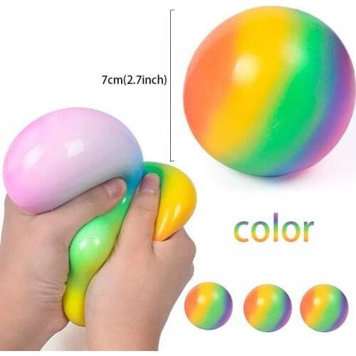 Colorful needoh Ball Press Decompression Toy Relieve Stress Balls Hand Squeeze Fidget Toy For Kids Adult Antistress toys