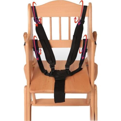 Baby 5 Point Harness Safe Belt Seat Belts For Stroller High Chair Pram Buggy Children Kid Pushchair 360 Rotating Hook T0210