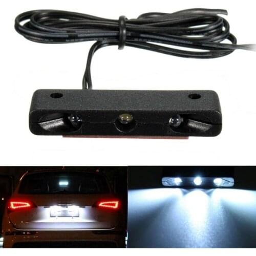 For Car Boats Motorcycle Automotive Aircraft RV Truck Trailer Exterior Lamps 12V LED Number License Plate Light