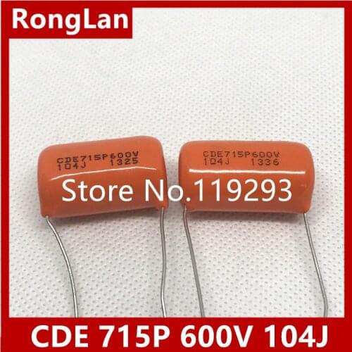 [BELLA]The United States SPRAGUE SBE 715P 600V Si Bi 0.1UF 104J amps coupled electrodeless capacitor--50PCS/LOT