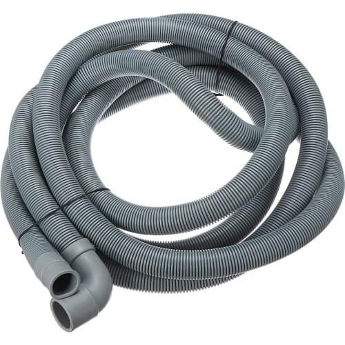 4M Wash Machine Dishwasher Drain Hose Outlet Water Pipe Flexible Extension 22mm With Bracket