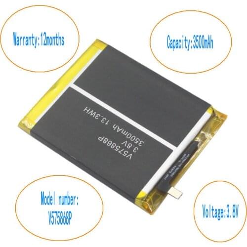 ISkyamS 10pcs/lot 3500mAh V575868P BV7000 Battery For Blackview BV7000 Pro BV7000pro Smart Mobile Phone li-ion Battery