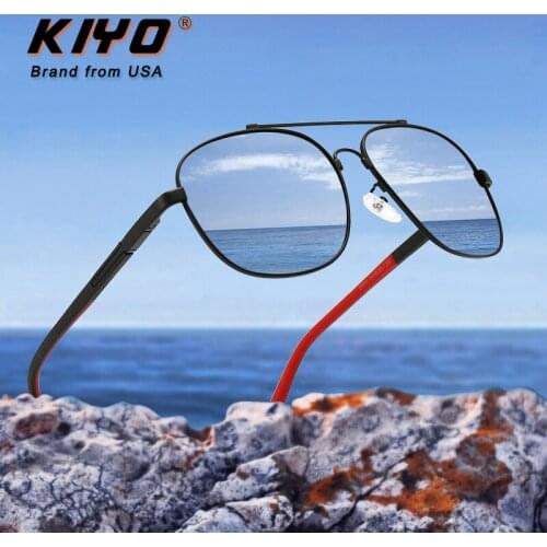 KIYO Brand 2020 New Women Men Oval Polarized Day and Night Sunglasses Metal Fashion Sun Glasses UV400 Driving Eyewear 2924