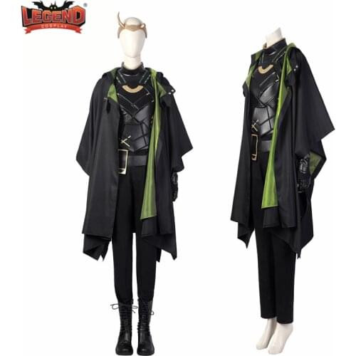 New Loki Season One Cosplay Costume Sylvie Variant Lady Loki Outfit Halloween Carnival Battle Suit Role-playing Full Set Cos