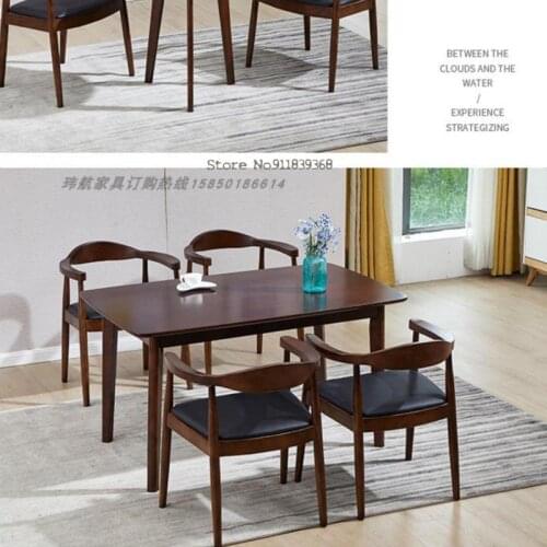 Kennedy Presidential Chair Solid Wood Armrest Chair Nordic Dining Chair Leisure Original Office Chair Simple Hiroshima Chair