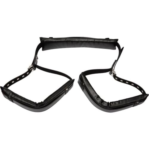 Manyjoy Fetish Sex Accessories Black Ankle Cuffs BDSM Bondage Restraints Open Legs Slave Adult Games Erotic Sex Toys For Couple