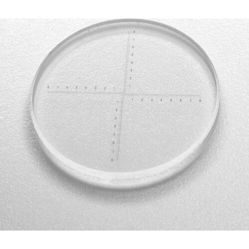 FYSCOPE 0.1mm Microscope Eyepiece Micrometer Concentric reticle Cross line micrometer Cross ruler