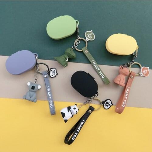 Cartoon Cute Silicone Cover for Xiaomi MI Redmi AirDots Case for Air Dots Wireless Bluetooth Earphone Case Headset Protect Shell