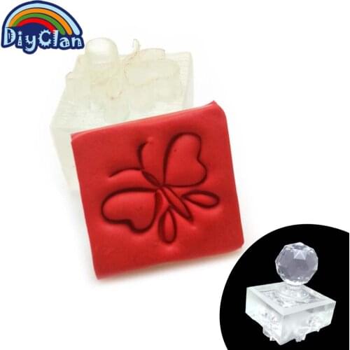 Handmade soap stamp diy butterfly natural soap resin stamp Acrylic crystal Transparent seal for soap Z0016HD
