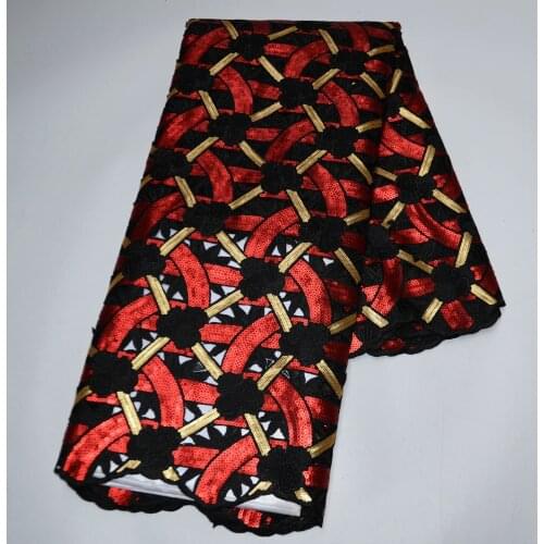 Newest Hot Sales Double Organza Heavy Lace with Many Sequins Embroidery Big Aso Oke African Bling Fabric Hand Cut 2021 OG001