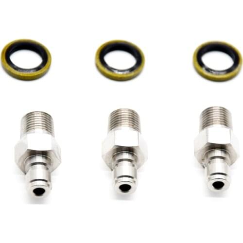 3PCS/6PCS PCP Airforce Paintball Pneumatic Male Plug Quick Coupler 8MM Adapter Fittings Stainless Steel 1/8NPT 1/8BSPP