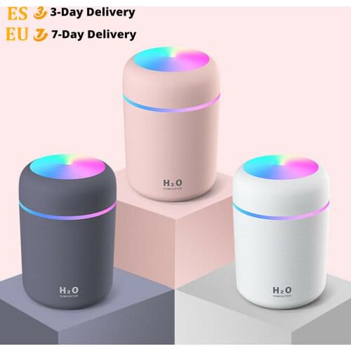 Portable Car Humidifier Mini Room Humidifier Ultrasonic Dazzle Cup Aroma Air Diffuser Cool Mist Maker Purifier Romantic Light