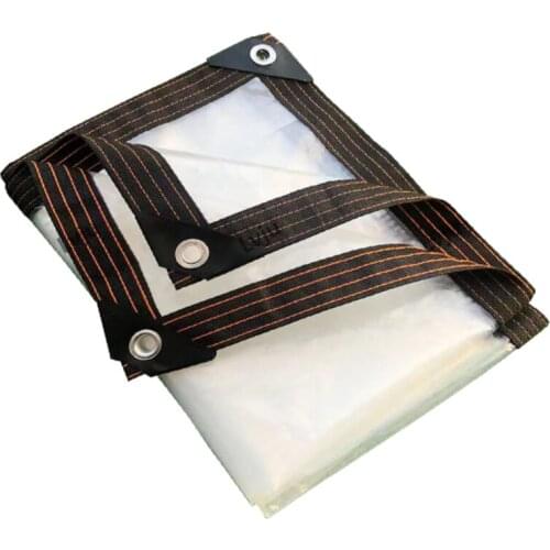 Lvju Clear Rain Tarp Transparent Film Visible Rainproof Balcony Succulent Plants Shelter Maintain Temperature Shade Sail
