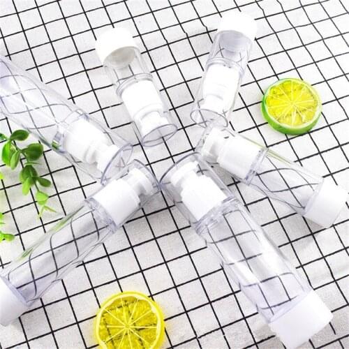 15ml 30ml 50ml Empty Plastic Cosmetic Bottle Travel Liquid Bottles Transparent Airless Pump Vacuum Toiletries Container