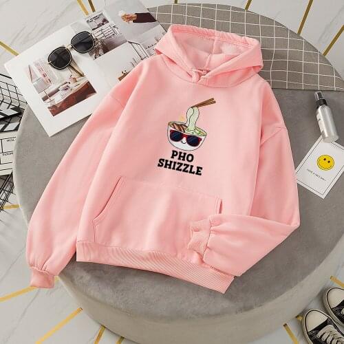 Pink Hoodies Cute Korean Style Noodles Hoodie Winter Woman Sweatshirts Elegant Jacket Hoody Udadera Con Capucha Mujer Invierno
