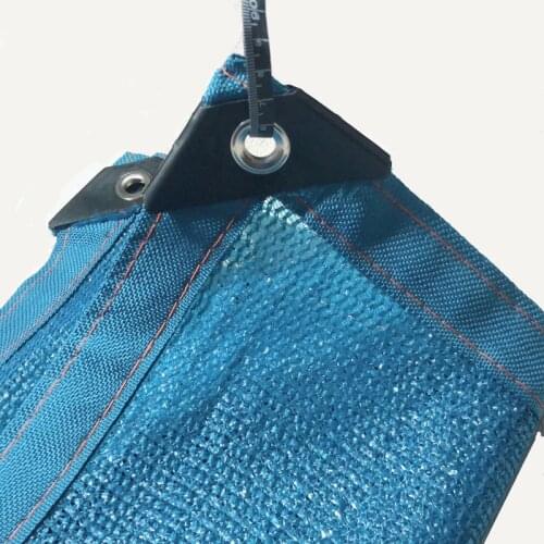 Blue color Mesh HDPE Gardon Plant Sun Shelter UV radiation protection Vegetable Pet Car The angles are reinforced Awning Net