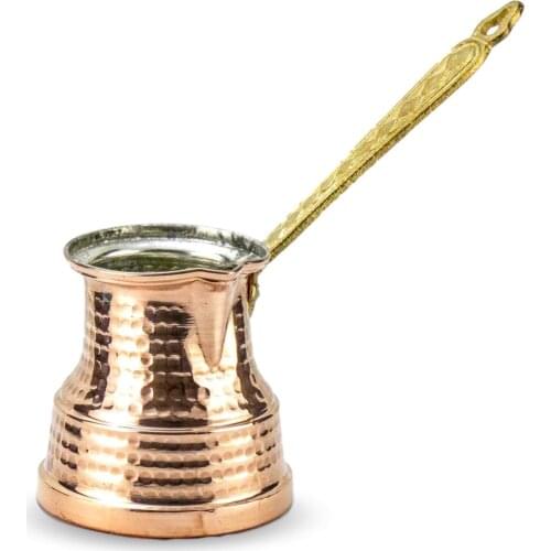 Wide Base Thick Copper Creamer Coffee Pot (768)