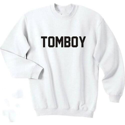 Unisex Girls Sweatshirt Unisex Blogger Tumblr Top Crewneck Sweatshirt Tomboy Shirt Urban Hipster Love Cute Cool