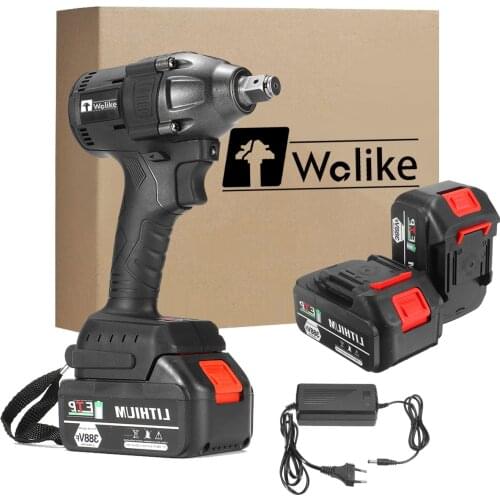 Doersupp 388Vf 850N.m High Torque Brushless Electric Impact Wrench 1/2 Socket Wrench Power Tools for Makita 18V Battery