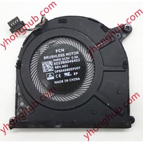 Delta Electronics ND55C03-16D03 DC 5V 0.50A 4-Wire Server Cooling Fan