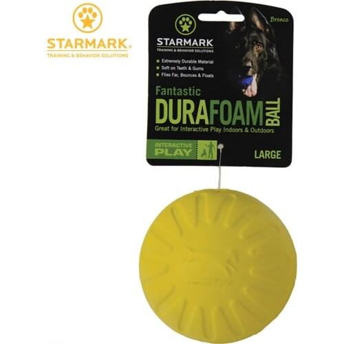 Starmark Fantastic DuraFoam Ball Tough Dog Toy Color Varies