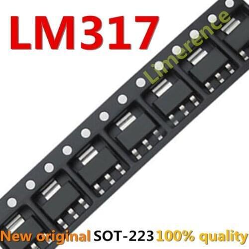 10PCS LM317 LM317EMP SOT223 N01A SOT-223 317 SOT SMD new and original IC Chipset Support the BOM one-stop supporting services