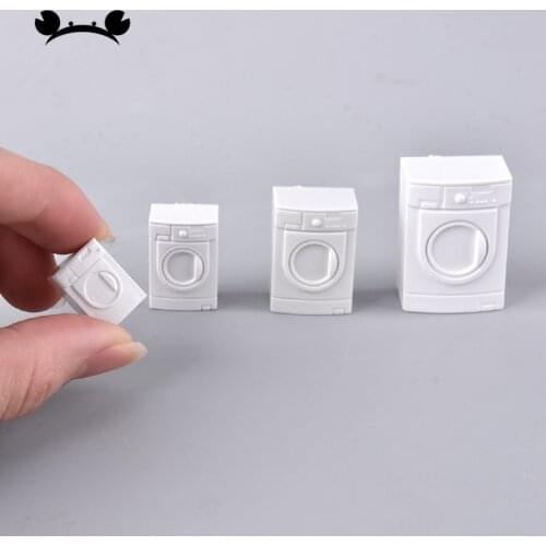 10pcs 1/20 1/25 1/50 scale Modeling washing machine dollhouse Furniture Simulation Bathroom Toy for Doll House Decoration