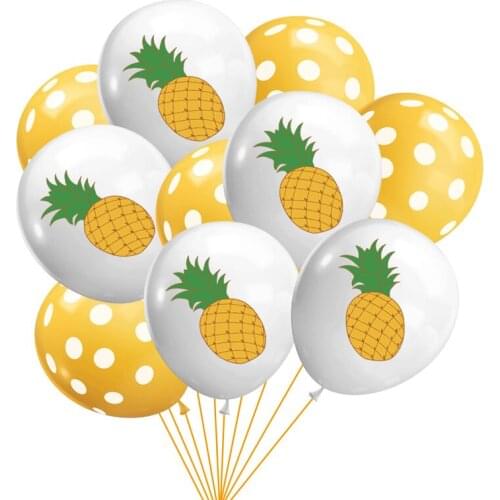 Pineapple Flamingo Turtle Leaves Balloons for Wedding Decoration 12 Inch Latex Balloon for Birthday Party Baby Shower Supplies