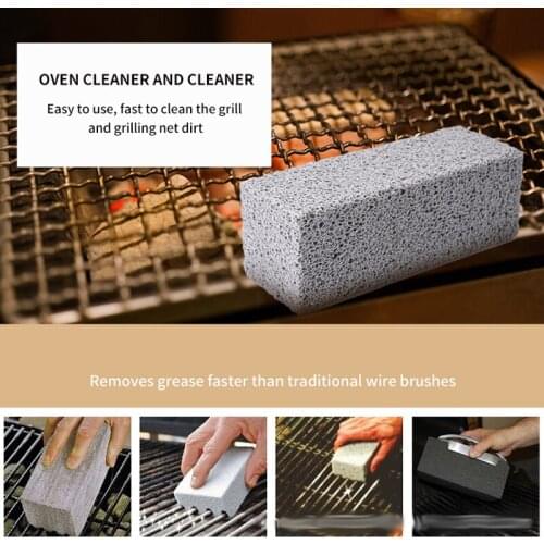 2Pc/lot BBQ Grill Cleaning Brick Block Barbecue Cleaning Stone BBQ Racks Stains Grease Cleaner BBQ Tools Kitchen